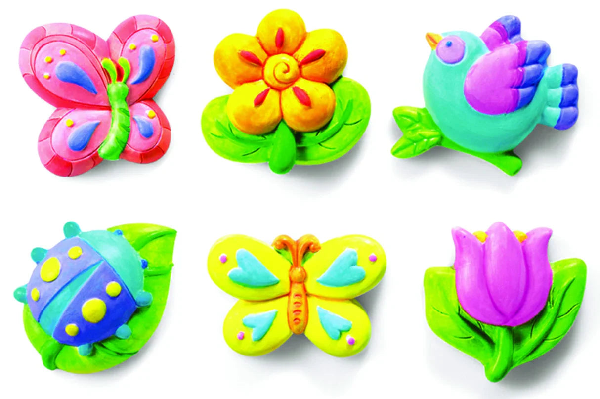 Fidtoy Mould and Paint Garden Toy Craft Kit for Kids