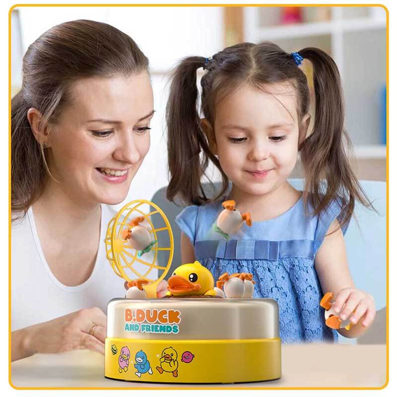 Fidtoy Duck Catching Game with Music Lights and Jumping Eggs