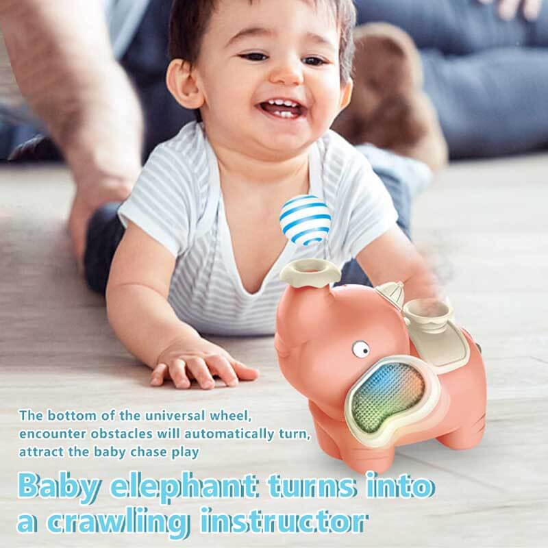 Product Title: Fidtoy Elephant Blowing Ball Walking Toy for Toddlers | Interactive Musical LED Toy
