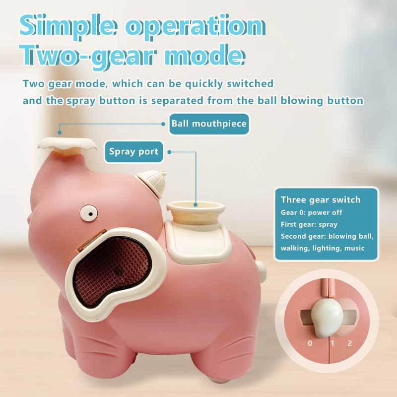 Product Title: Fidtoy Elephant Blowing Ball Walking Toy for Toddlers | Interactive Musical LED Toy