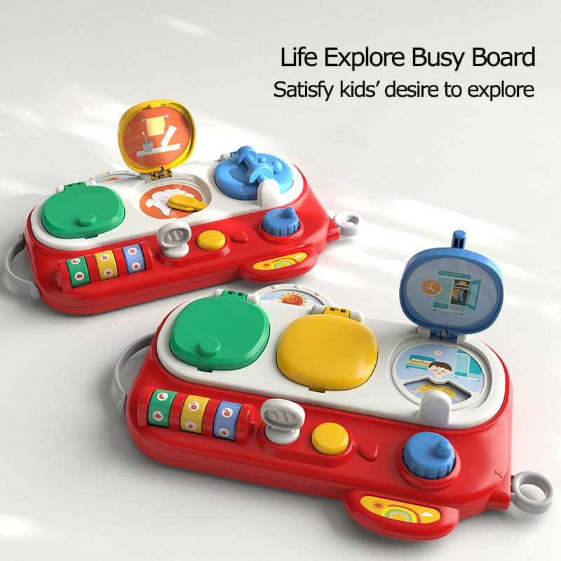 Fidtoy Busy Montessori Toy – Interactive Baby Sensory Activity Cube for Toddlers