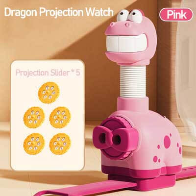 Fidtoy Long-necked Dinosaur Projection Watch – Interactive Kids Toy with Adjustable Patterns
