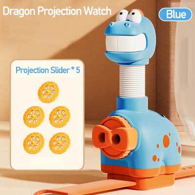 Fidtoy Long-necked Dinosaur Projection Watch – Interactive Kids Toy with Adjustable Patterns