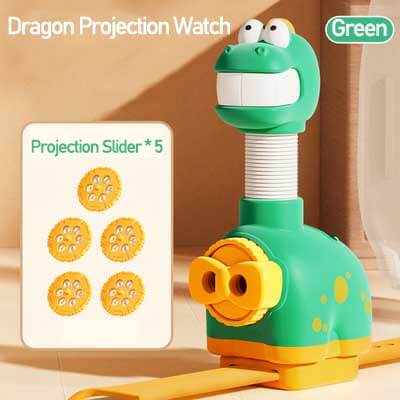 Fidtoy Long-necked Dinosaur Projection Watch – Interactive Kids Toy with Adjustable Patterns