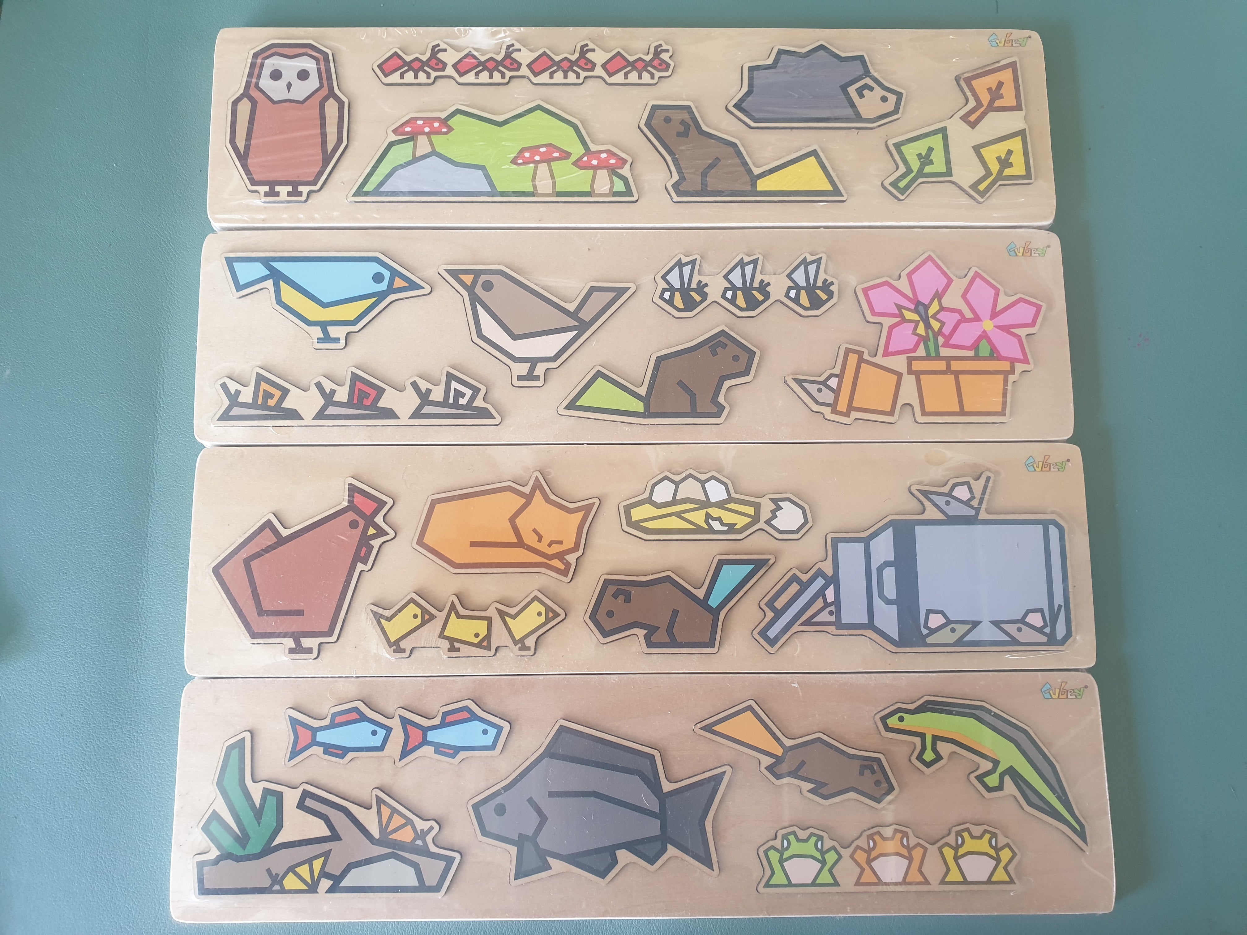 Simple Basic Kids Wooden Puzzles Animals