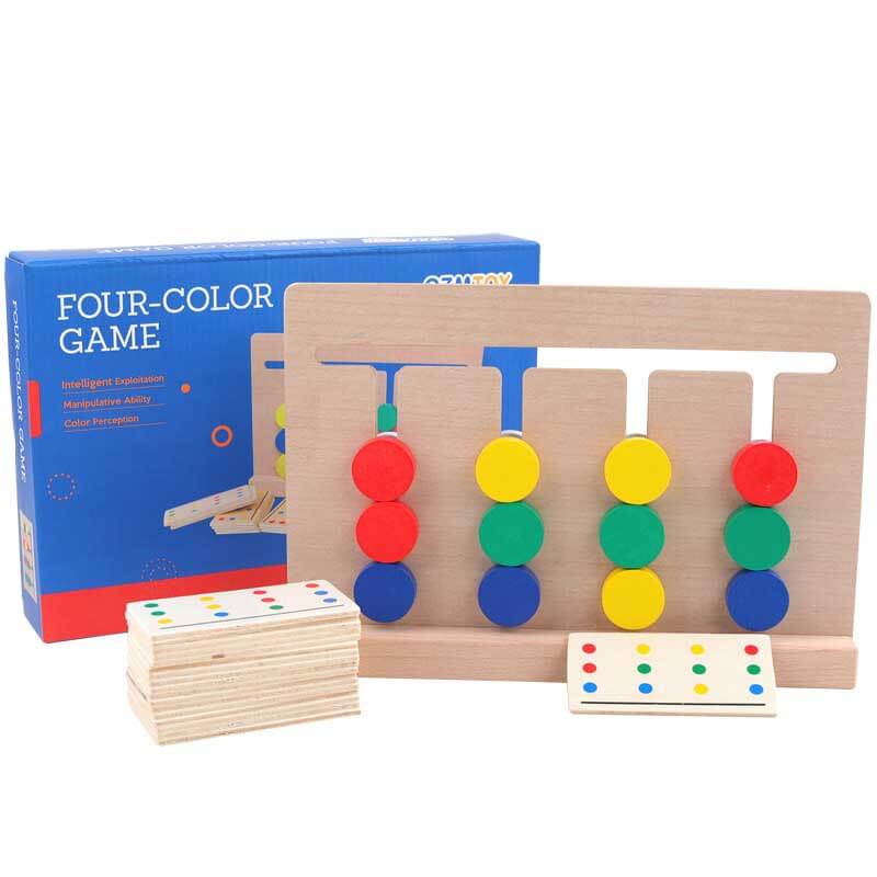 Fidtoy Wooden Logic Puzzle Game Brain Teaser Toy for Kids