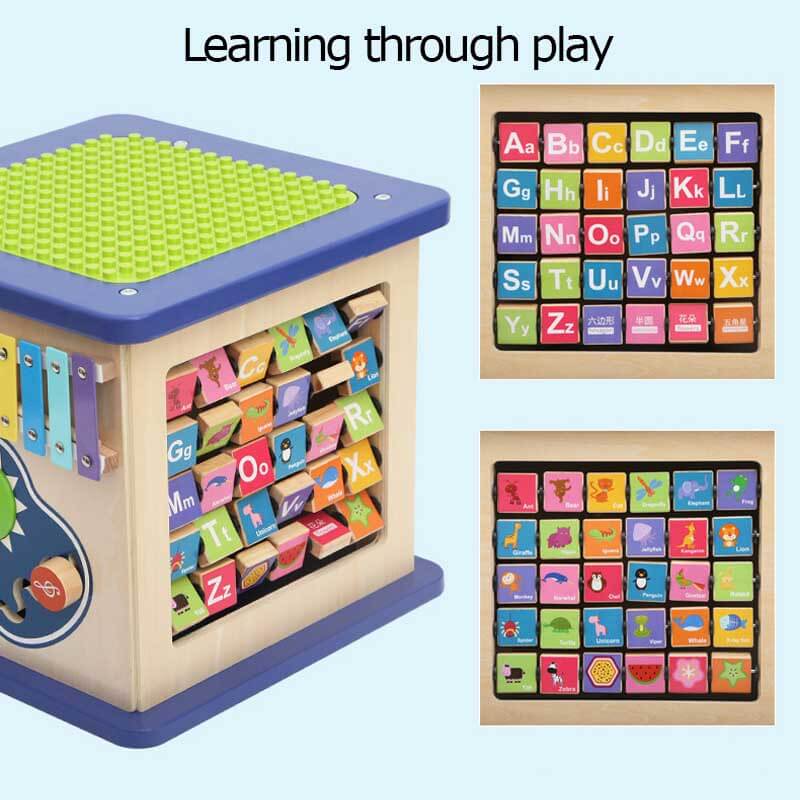 Fidtoy 13-in-1 Early Learning Toy for Toddlers – Montessori Educational Toy for Home, Travel, and Preschool Quiet Time