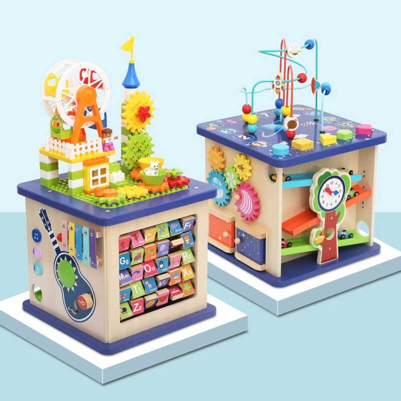 Fidtoy 13-in-1 Early Learning Toy for Toddlers – Montessori Educational Toy for Home, Travel, and Preschool Quiet Time