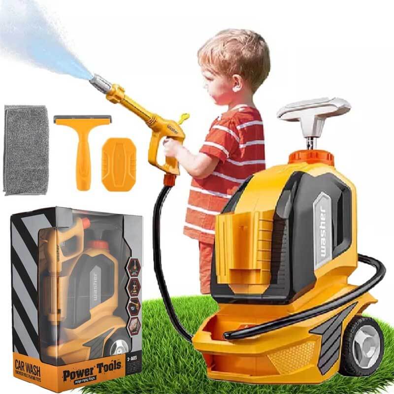 Fidtoy – Jouet de Laveuse à Pression pour Enfants – Jeu d'Eau Extérieur pour Laver la Voiture et Développer la Dextérité