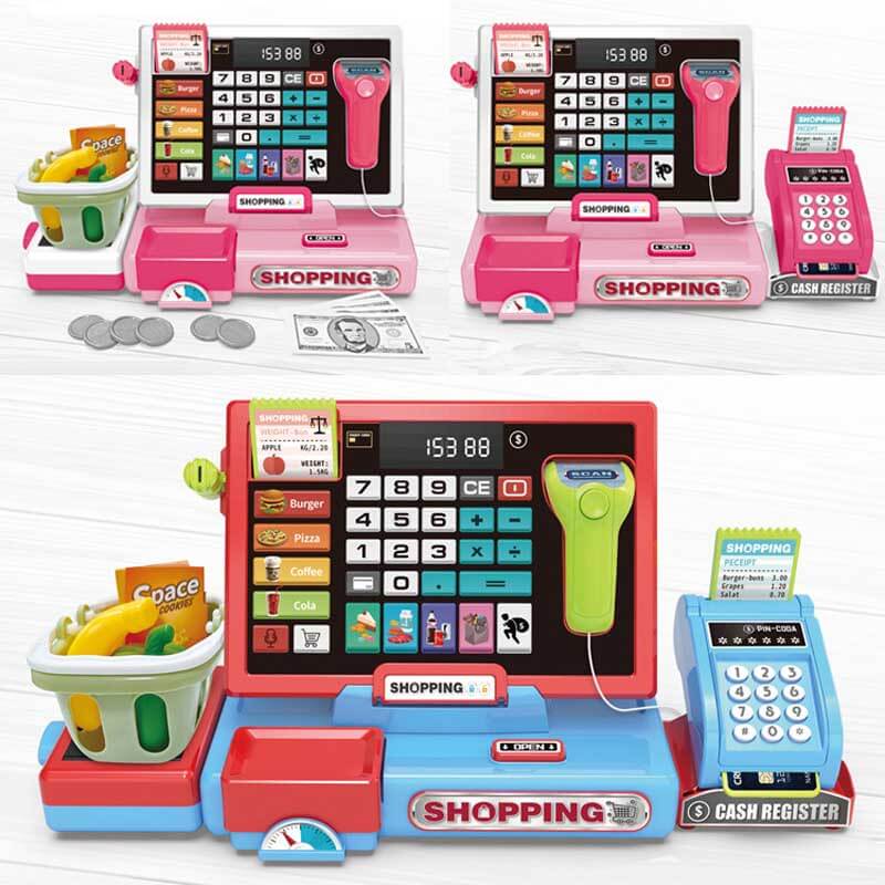 Fidtoy Caisse Enregistreuse Enfant Jouet Supermarché De Jeu D'imitation