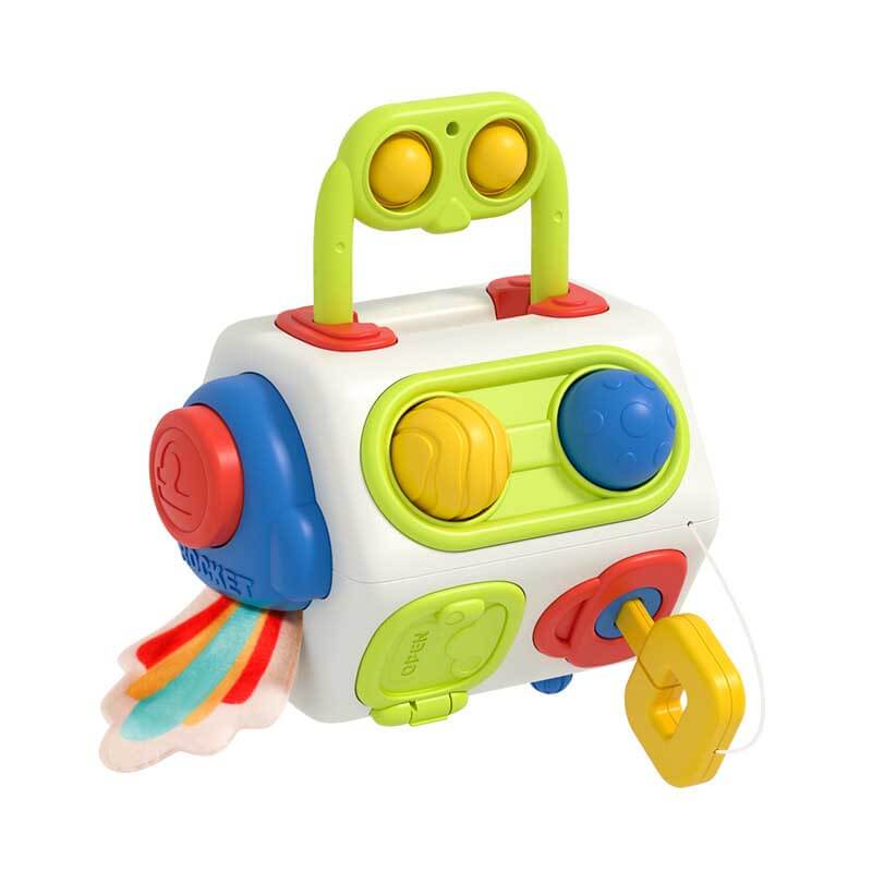 Fidtoy Montessori Busy Cube for Toddlers 1-3 – Interactive Sensory Toy for Quiet Time, Travel & Early Learning