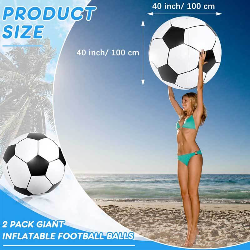 Fidtoy Giant Inflatable Soccer Ball for Kids | Backyard, Beach & Pool Play | Durable PVC