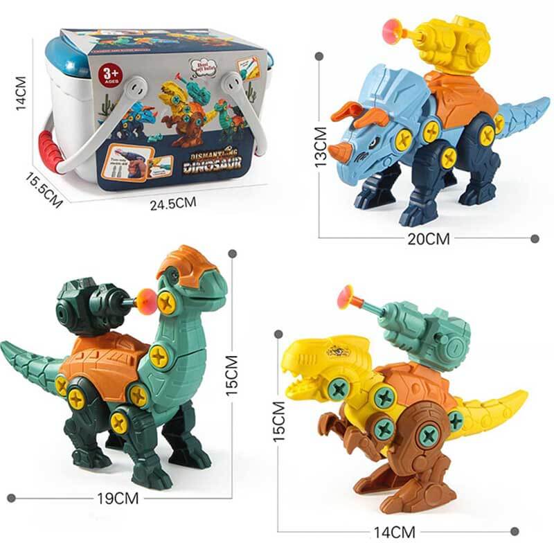 Fidtoy Kit de Démontage Dinosaure pour Enfants 3-8 Ans | Jouets Dinosaures à Construire Éducatifs STEM