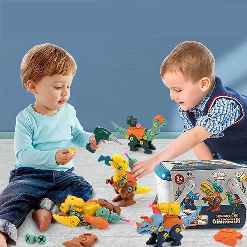 Fidtoy Kit de Démontage Dinosaure pour Enfants 3-8 Ans | Jouets Dinosaures à Construire Éducatifs STEM