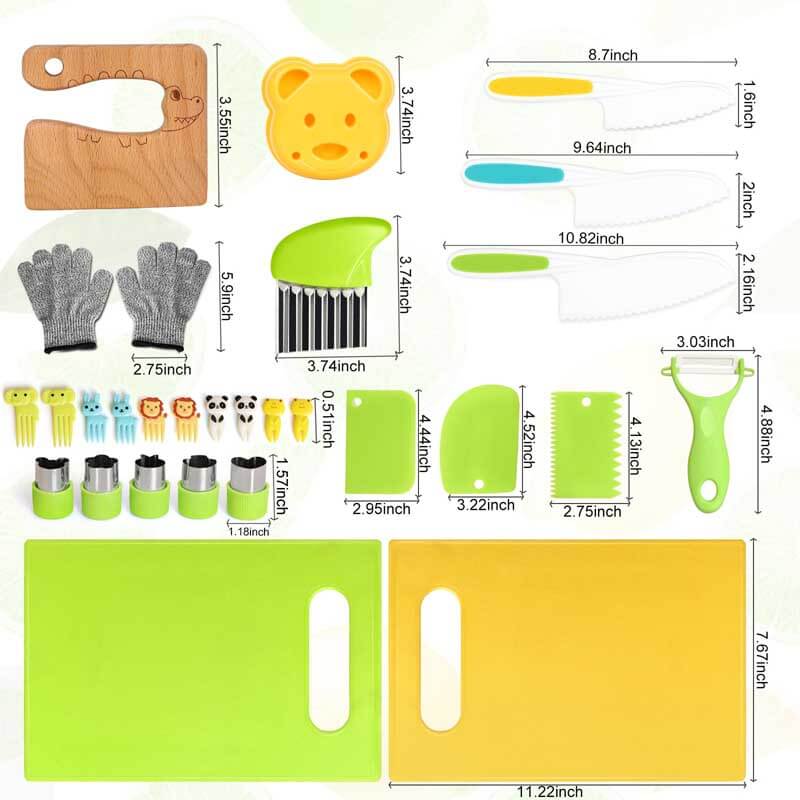 28PCS Toddler Knife Set