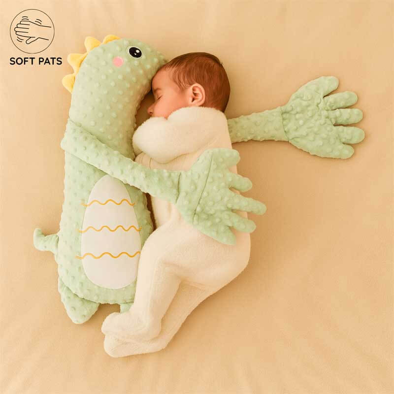 Fidtoy PatPat Pal - Dinosaur Plush Toy with Gentle Patting Function for Baby Sleep