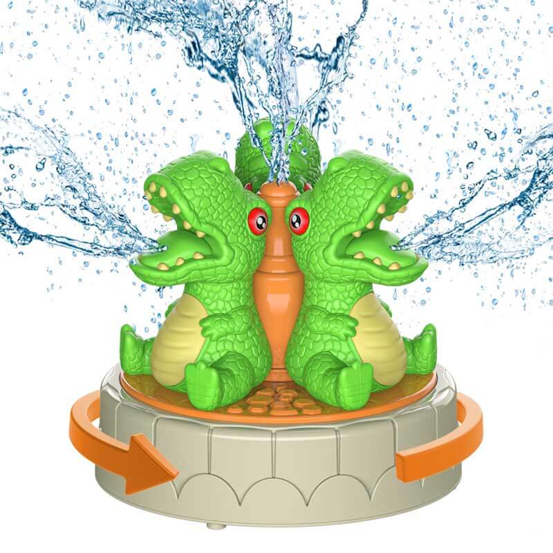 Fidtoy Dinosaur Water Sprinkler Toy for Kids Outdoor Summer Fun