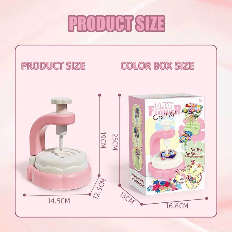 Fidtoy DIY Bouquet de Fleurs en Tissu Machine à Tricoter – Jouet Éducatif Créatif pour Enfants