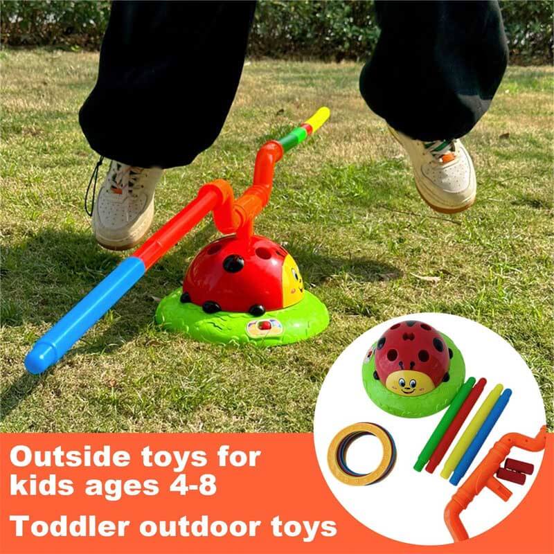 Ladybug 2-in-1 Jumping Toss ToyFidtoy Musical Jump and Toss Ladyfly Fun Toy – 2-in-1 Indoor & Outdoor Active Play for Kids 5-7