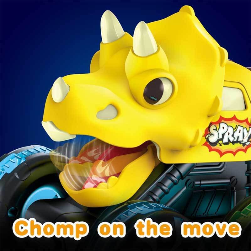Fidtoy Dinosaur Monster Truck Toy Set for Toddlers with LED Lights