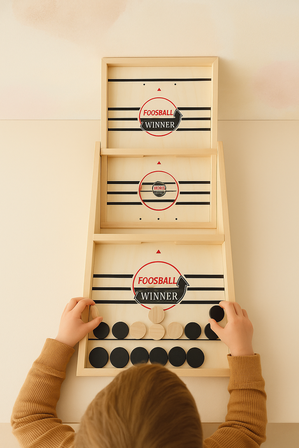 Foosball™ - Gemakkelijk Op Te Zetten - Houten bordspel