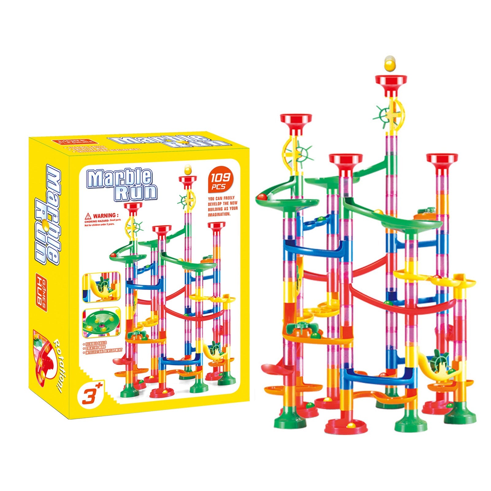 Pista de canicas para niños