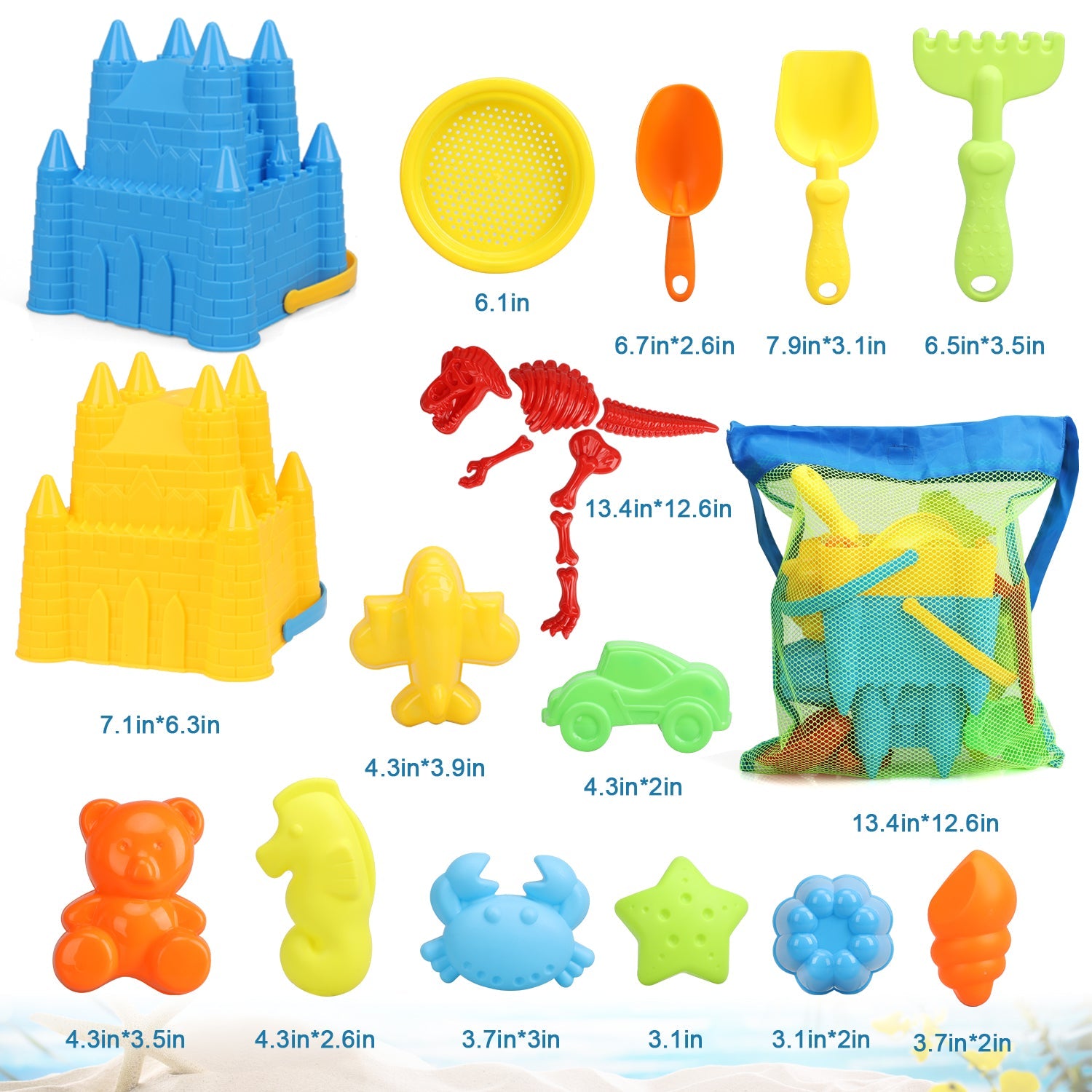 Sand Toys - 22 Beach Toys