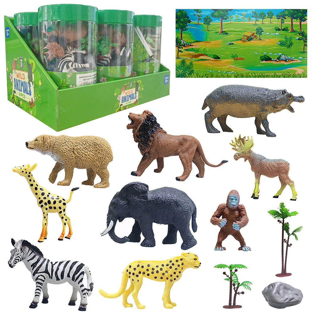 Mini Figurines Animaux de la Ferme avec Arbre - 388
