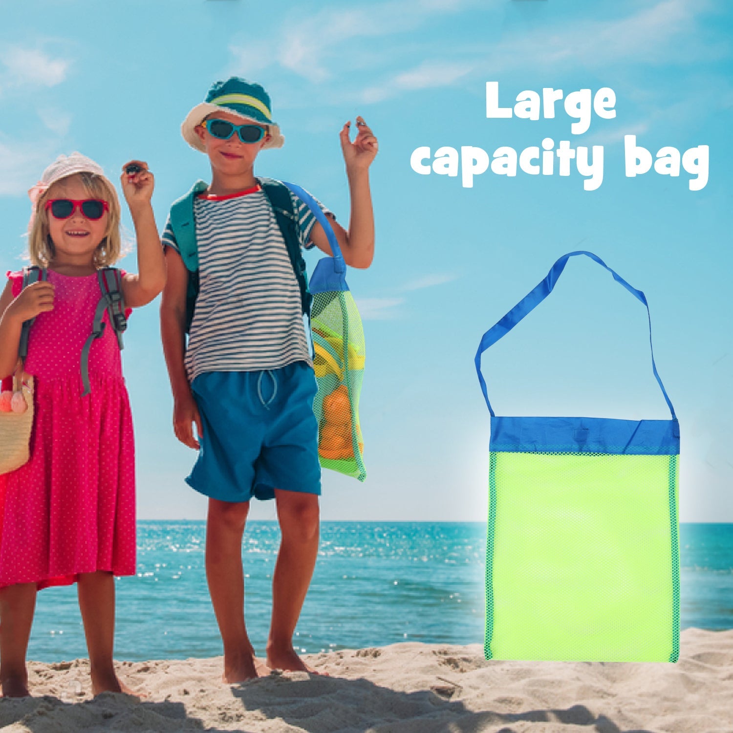 Fidtoy Beach Toy Set for Kids 3-10 with Buckets and Molds
