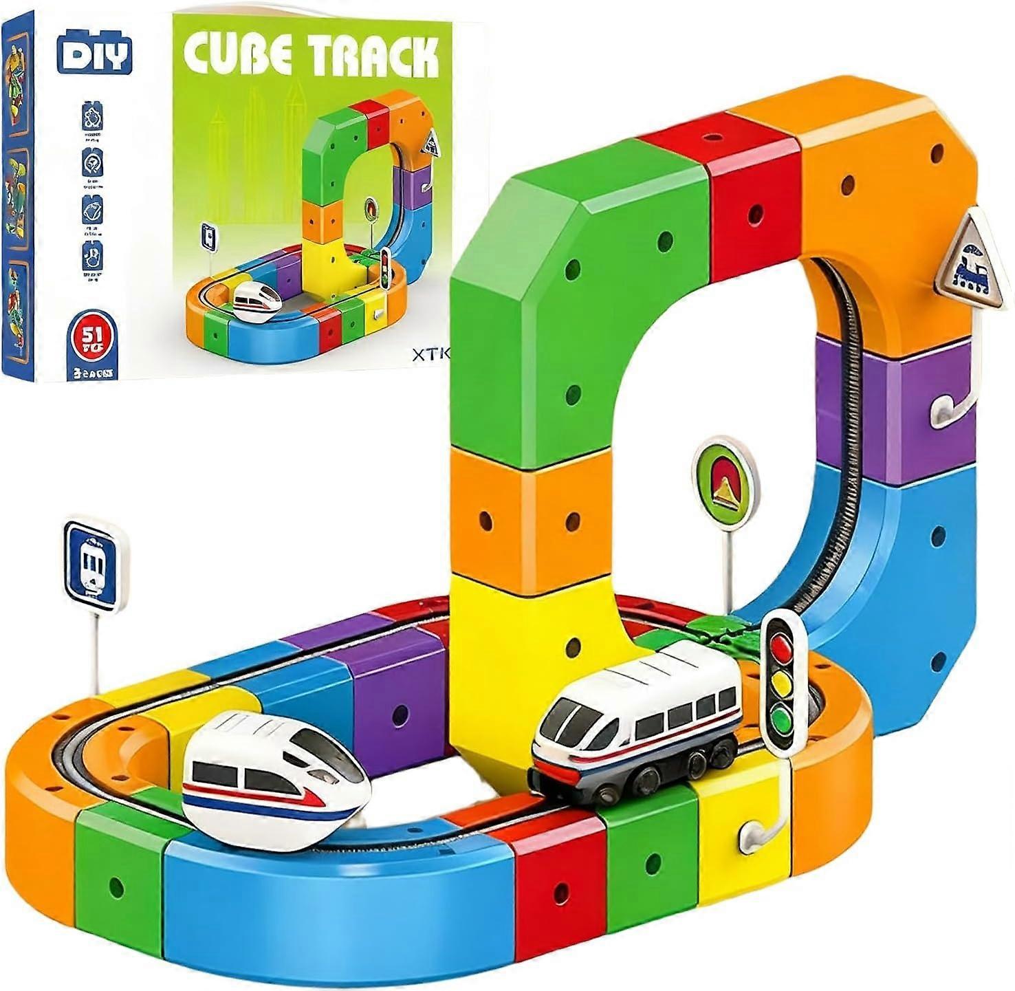 DIY Cube Track - Creatief & Actief – Creatieve DIY-Treinbaan