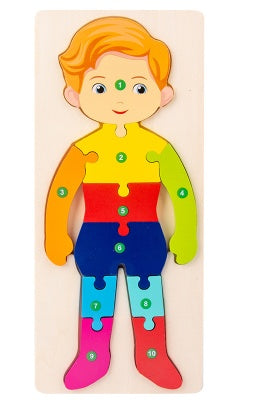 Educational 3D Wooden Puzzle for Children