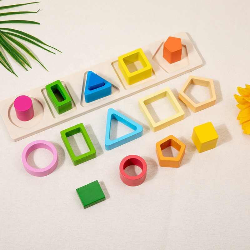 Wooden Color and Shape Sorter