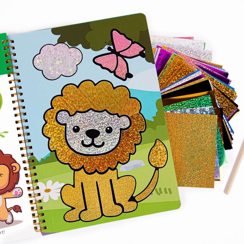 Foil Art Craft Kit | Sparkly Birthday-Themed Creative Set for Kids