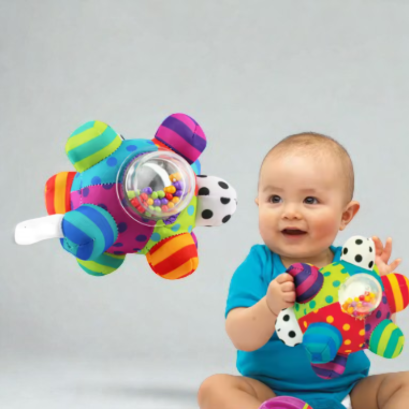 Colorful Musical Rattle – Montessori Baby Sensory Toy for Newborns & Toddlers