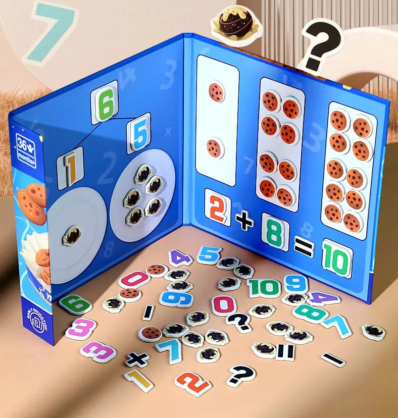 1 to 10 Math Arithmetic Magnetic Early Education Book - 221