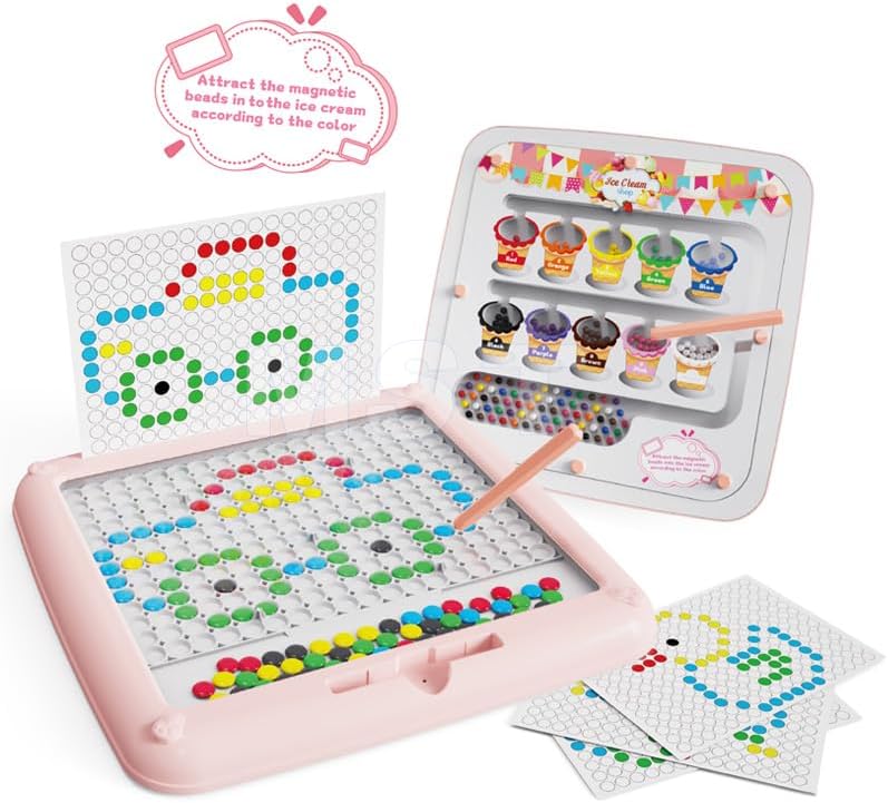 2in1 Magnetic Bead and Color Matching Drawing Board - 134
