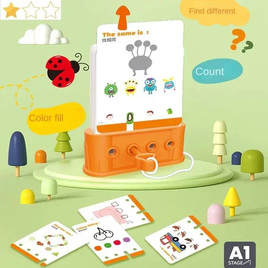 Fidtoy Montessori Lock Pick Activity with 40 Challenge Cards
