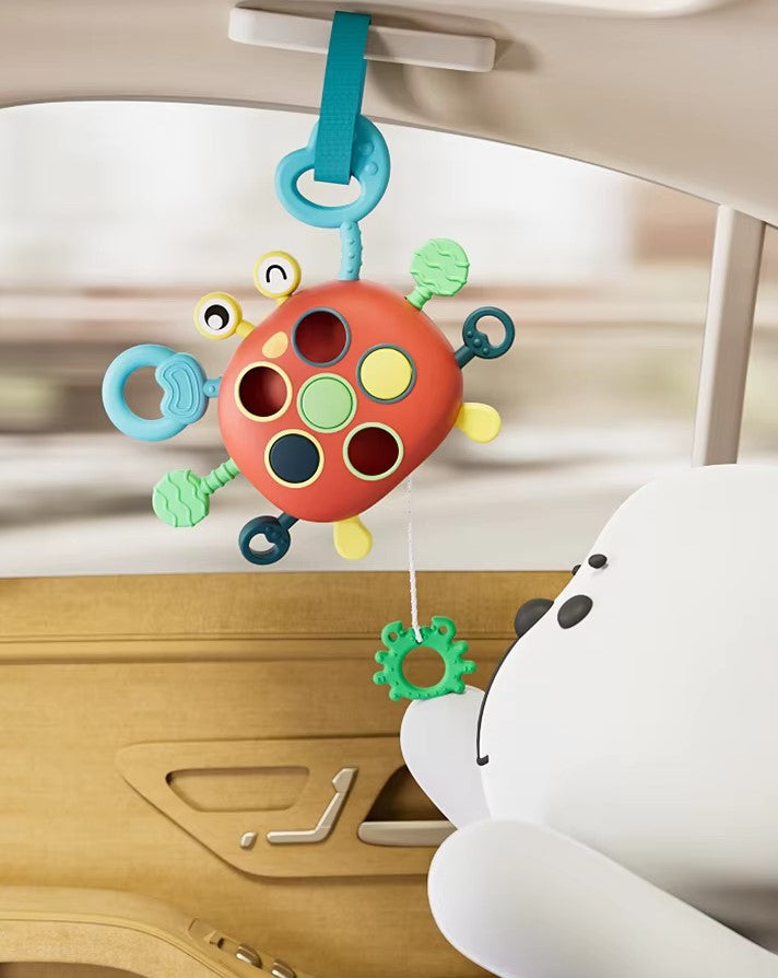 Silicone Pull Toys Crab Toddlers Montessori Toy