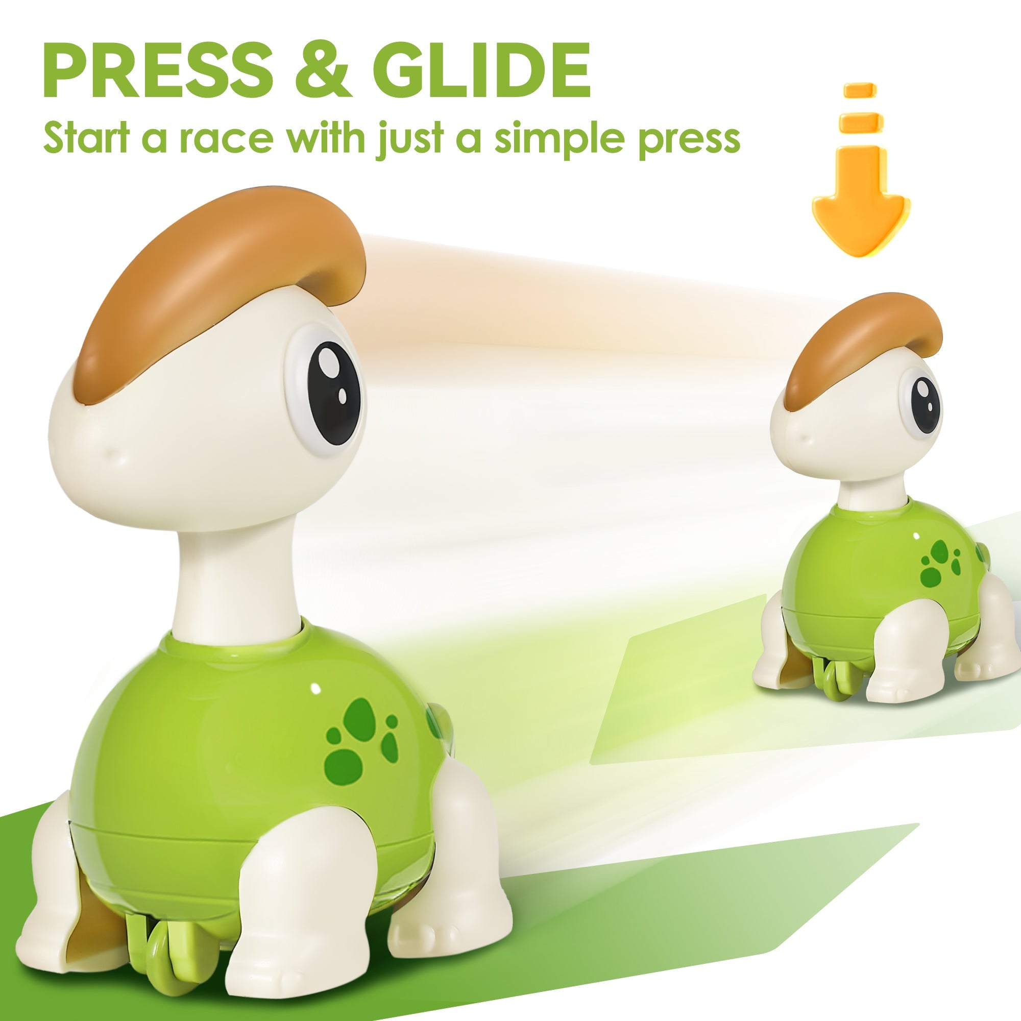 Mini Dinosaur Press to Go Car Toys for Toddlers 1-3