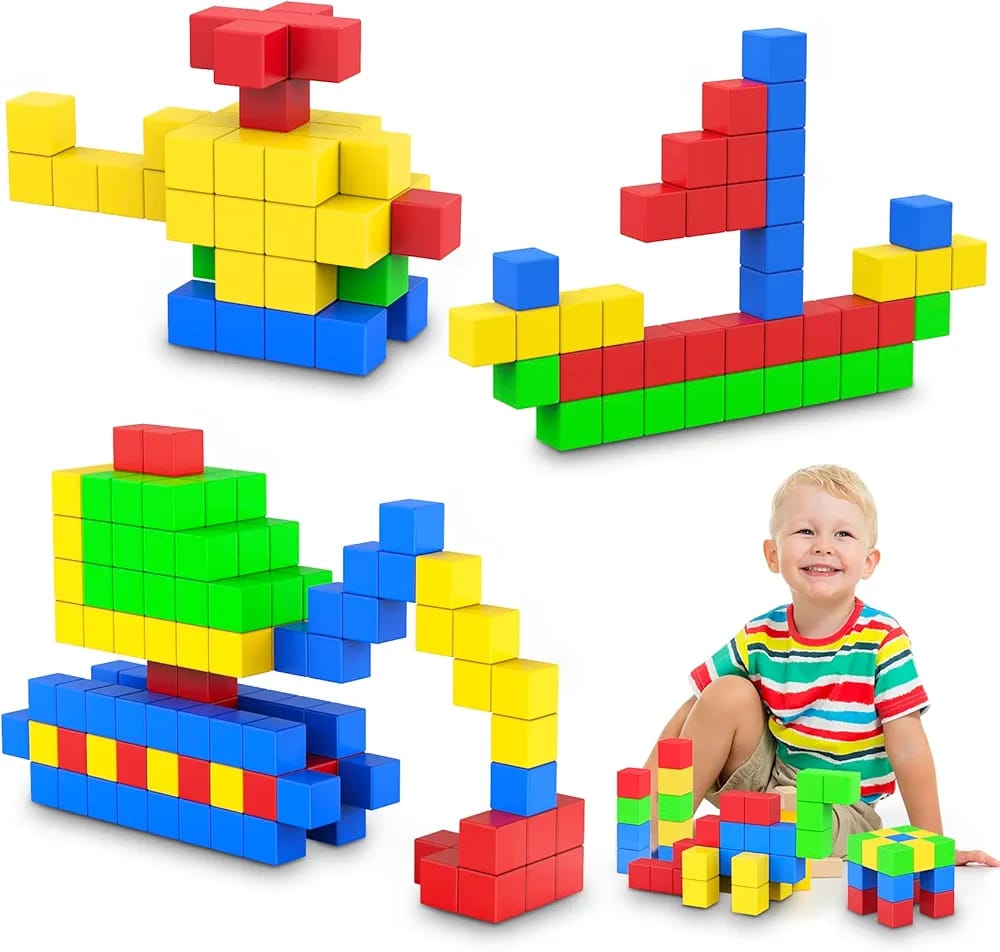Colorful Magnetic Cube Learning Blocks Set 3 x 3 cm cube - 610