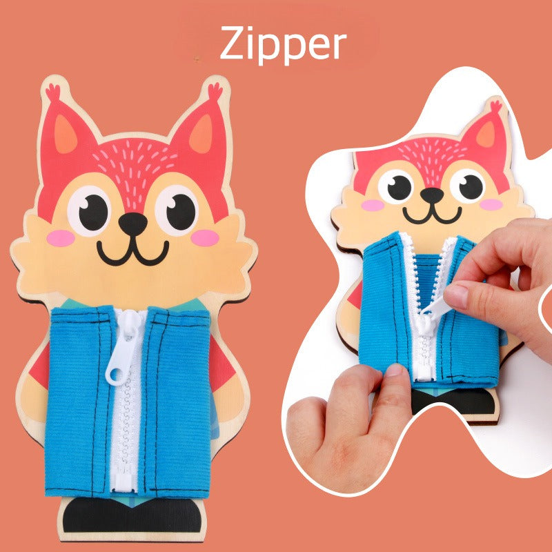 Montessori Learn To Dress Independently Skill Boards Set of 3