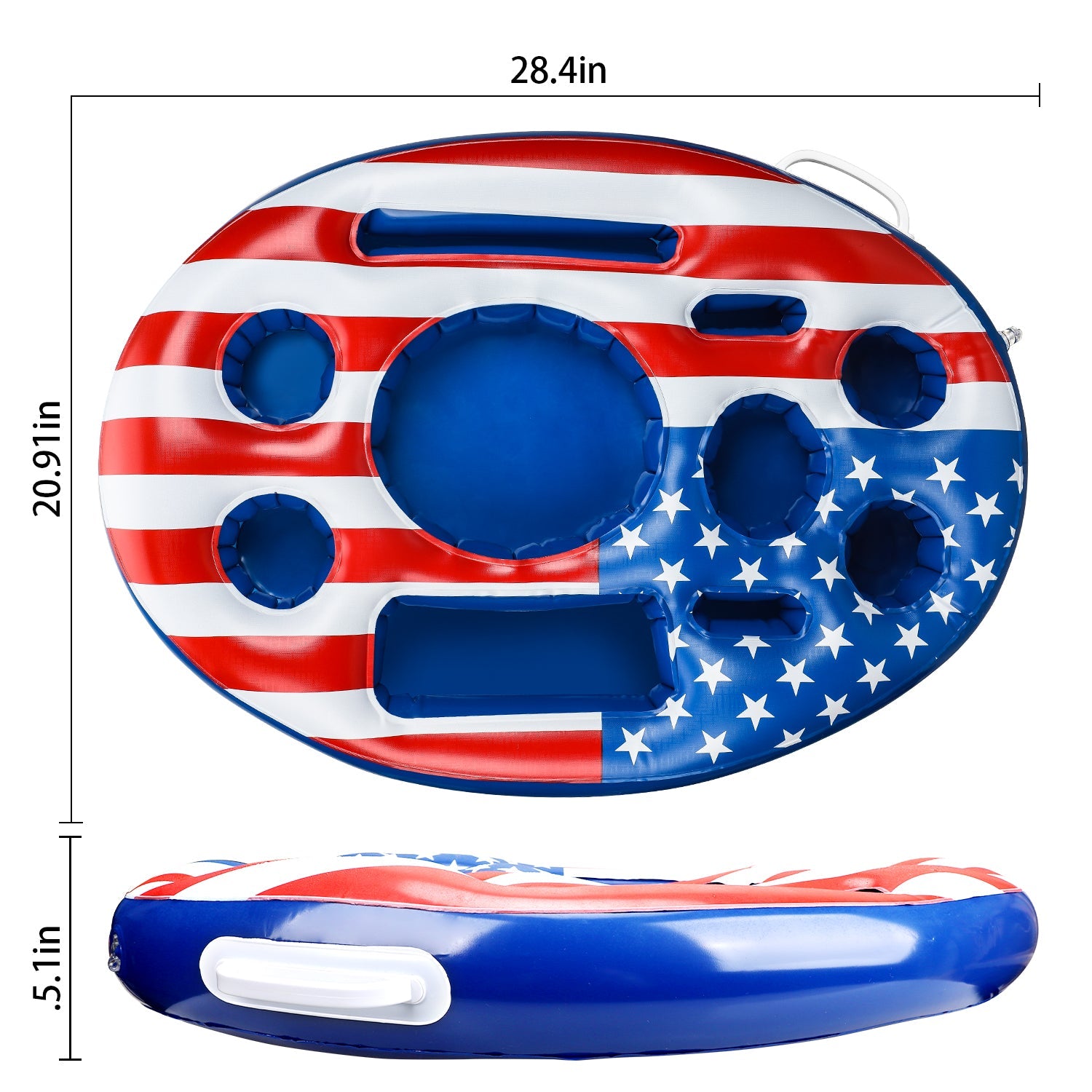 Fidtoy Floating Drink Holder for Pool Parties with 10 Holders