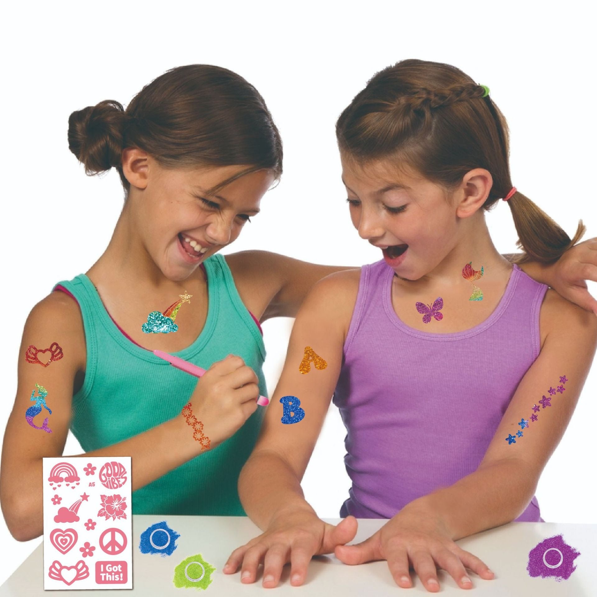 Kids DIY Glitter Tattoo Set Party Craft Kit