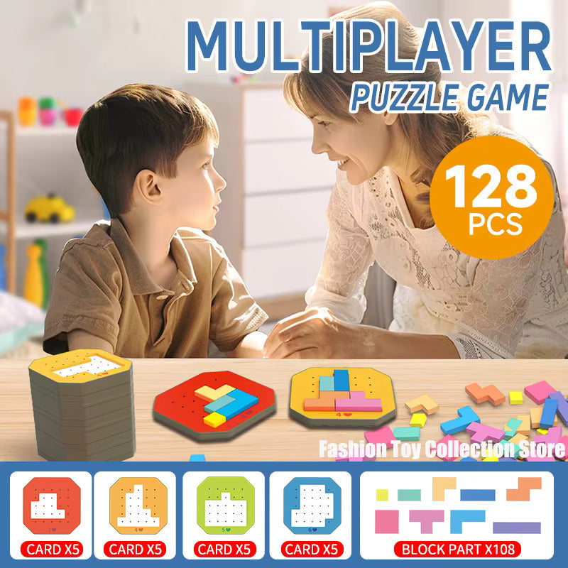 3D Tangram Multiplayer Challenging Block Foamic Game - 999
