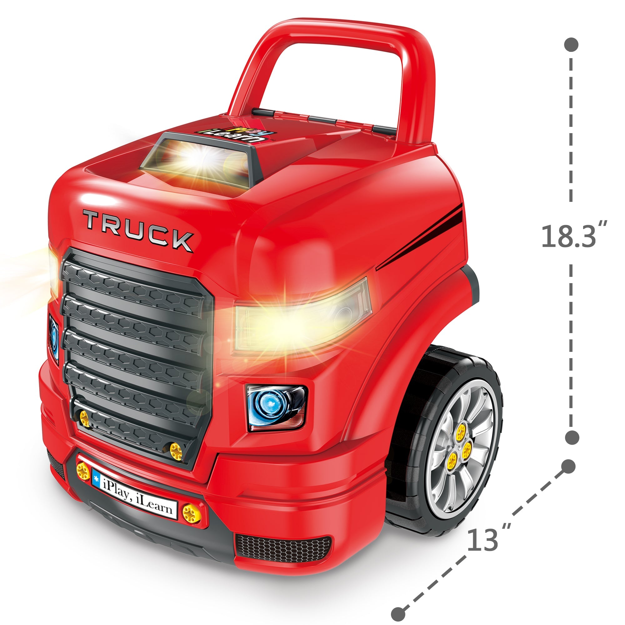 Large Truck Engine Toy, Kids Engineering Mechanic Toy