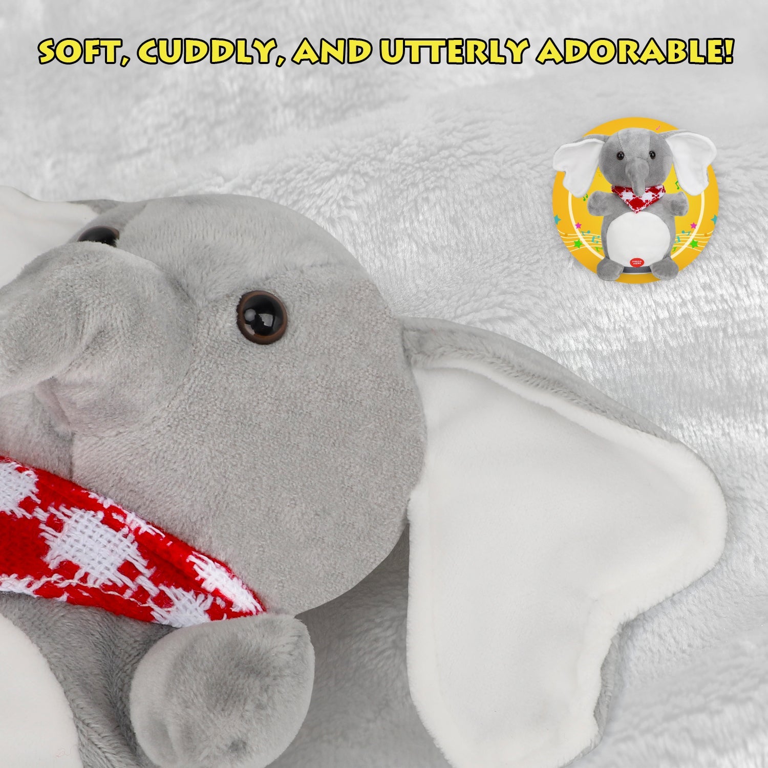 Plush Elephant Baby Musical Toys