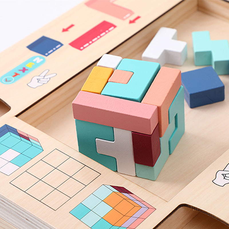 Magic Cube 2 In 1 Puzzle Board