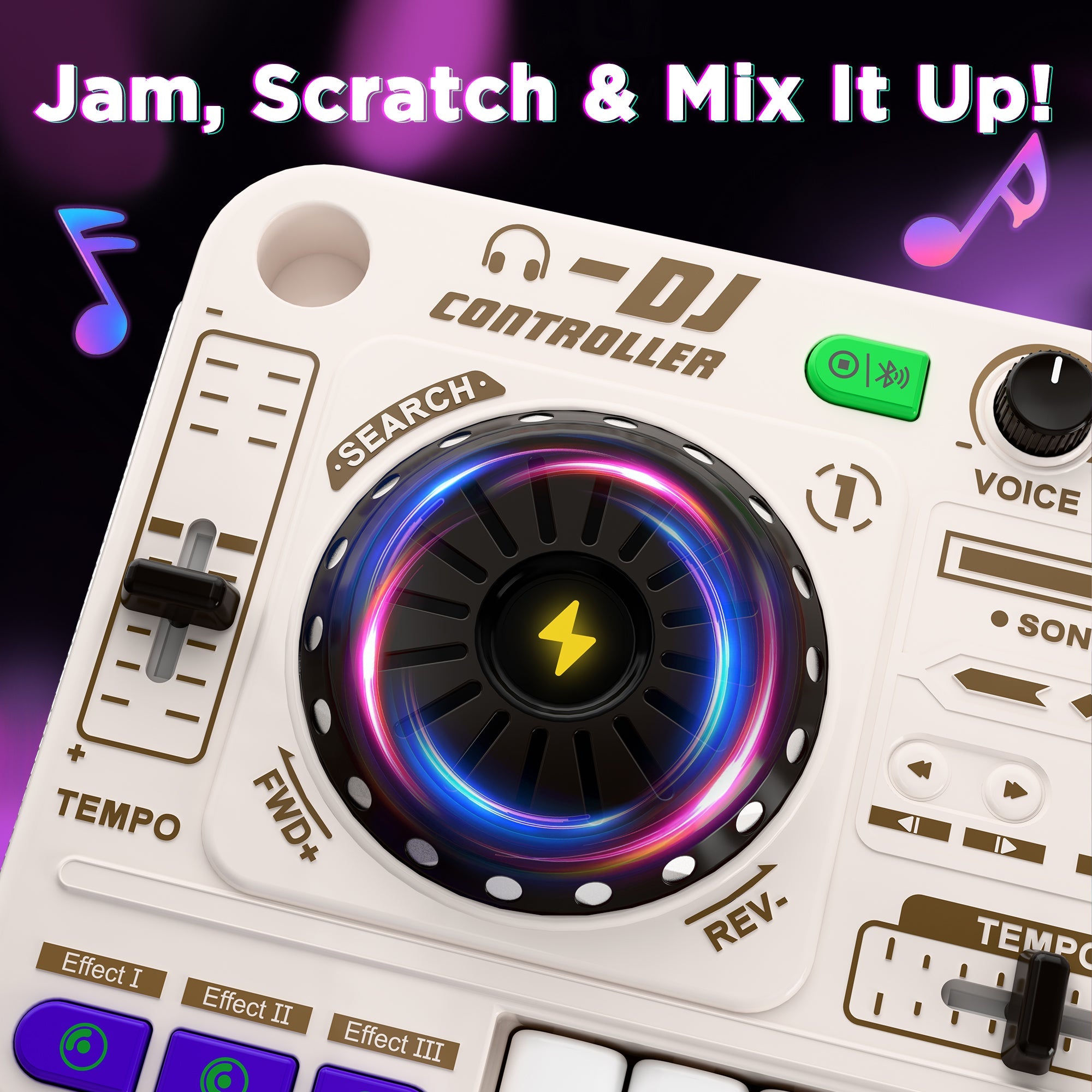 Kids DJ Mixer Toy, Toddler Musical DJ Turntable