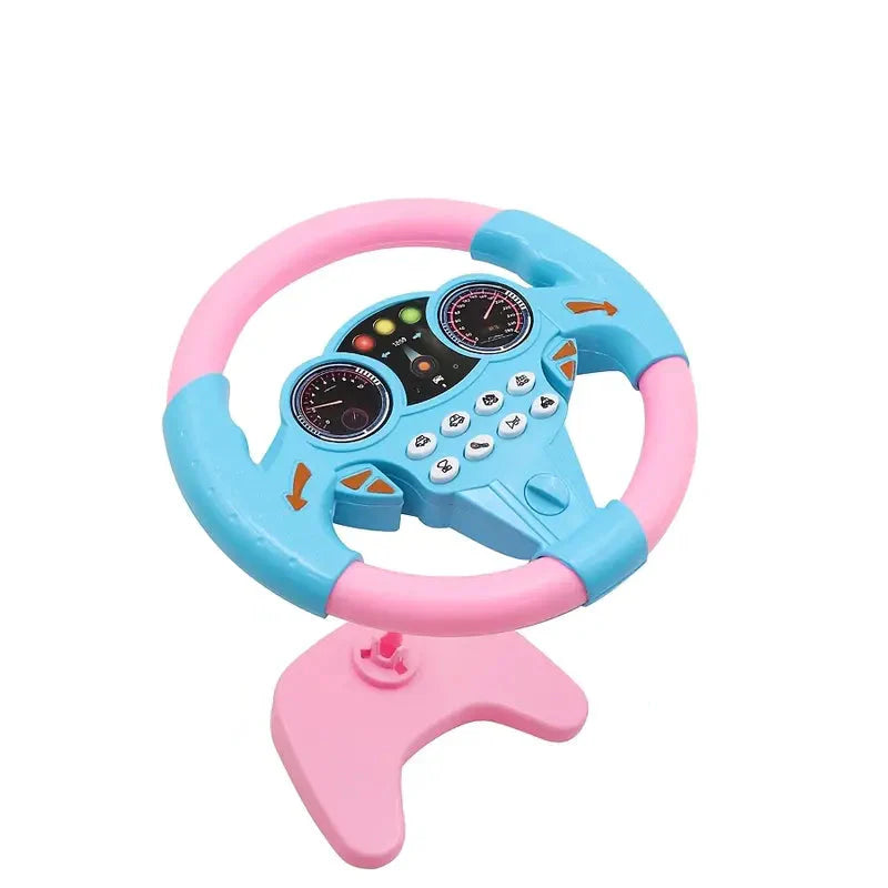 Fidtoy Interactive Steering Wheel Toy for Kids – Musical Car Driving Toy with Lights and Sounds