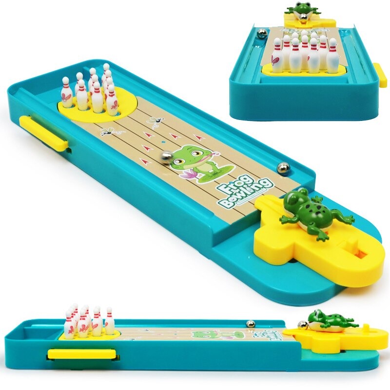 Frog Bowling™ - Bevordert de motoriek - Mini Kikker Bowlingbaan